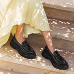 Studded Loafers Black