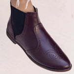 Burgundy Chelsea Boots